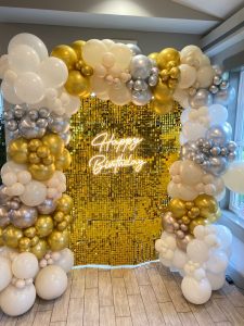 Glam Gold Birthday Backdrop