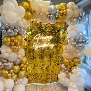 Glam Gold Birthday Backdrop