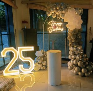 Classy Indoor Birthday Backdrop