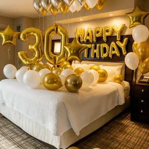 Golden 30th Room Surprise
