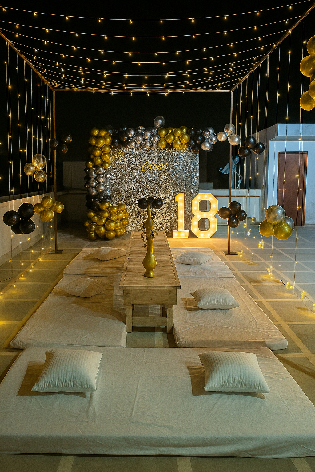 Golden Glow 18th Rooftop Celebration